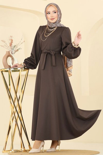 E.D.F. - الفستان بني 5565EDF311-MS