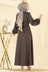 الفستان بني 5565EDF311-MS - Thumbnail