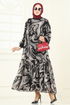 Dress 6071UZ662-MS Pattern2 Vision&Black - Thumbnail