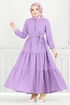 Dress 6094TGE913-M Dark Lilac - Thumbnail