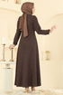 Dress 6251BSK463-MS Brown - Thumbnail