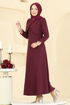 Dress 6251BSK463-MS Burgundy - Thumbnail