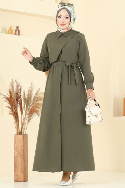 U.Z. - Dress 7020UZ662-MS Khaki