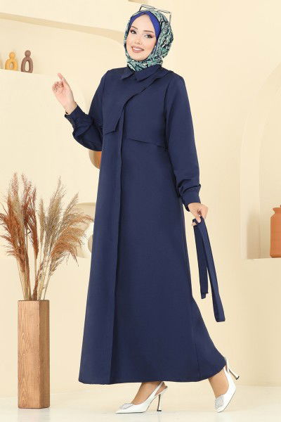 U.Z. - Dress 7020UZ662-MS Navy Blue