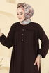 الفستان بني 7103ERK1158-MS - Thumbnail