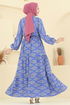 Dress 7109ERK1158-MS Saxe - Thumbnail