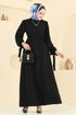 الفستان أسود 7121BG354-MS - Thumbnail