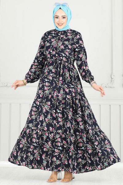 B.G.S. - Dress 7122BG354-MS Navy Blue