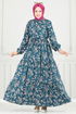 Dress 7122BG354-MS Petroleum - Thumbnail