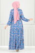 Dress 7122BGS895-M Indigo - Thumbnail