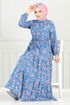 Dress 7122BGS895-M Indigo - Thumbnail