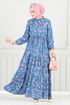 Dress 7122BGS895-M Indigo - Thumbnail
