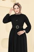 الفستان أسود 7123BG354-MS - Thumbnail
