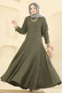 Dress 7132ERK1158-MS Khaki - Thumbnail