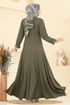 Dress 7132ERK1158-MS Khaki - Thumbnail