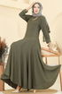 الفستان اخضر عفني 7132ERK1158-MS - Thumbnail