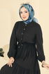 الفستان أسود 7138BG354-MS - Thumbnail