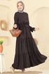 Dress 7138BG354-MS Brown - Thumbnail