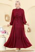 Dress 7138BG354-MS Burgundy - Thumbnail