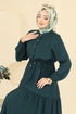 Dress 7138BG354-MS Petroleum - Thumbnail