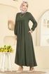 Dress 7139BG354-MS Khaki - Thumbnail