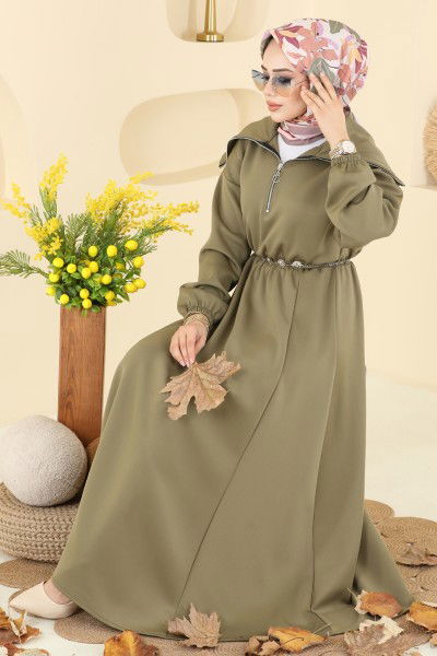 T.E.G. - Dress 8008TEG847-MS Almond Green