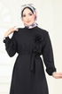 الفستان أسود 801OZN1046-MS - Thumbnail