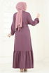 Dress 801OZN1046-MS Dark Lilac - Thumbnail