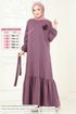 Dress 801OZN1046-MS Dark Lilac - Thumbnail