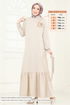 الفستان بيج 801OZN1046-MS - Thumbnail