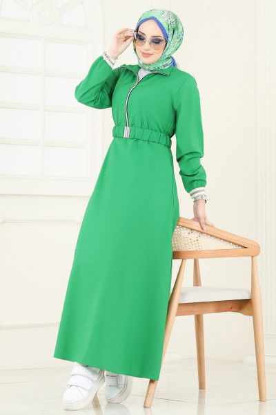 O.Z.N. - Dress 804OZN1046-MS Benetton Green