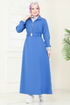 Dress 804OZN1046-MS Blue - Thumbnail