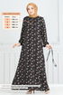 الفستان أسود 807OZN1046-MS - Thumbnail