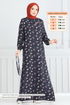 Dress 807OZN1046-MS Navy Blue - Thumbnail