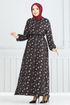 Dress 807OZN1046-MS Red & Black - Thumbnail