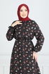 Dress 807OZN1046-MS Red & Black - Thumbnail
