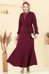 Dress 8133AB368-MS Burgundy - Thumbnail