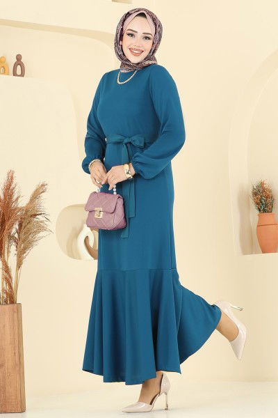 A.B. - الفستان بترولي فاتح 8133AB368-MS