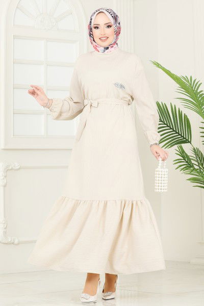 O.Z.N. - Dress 813OZN1046-MS Stone