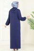 Dress 814OZN1046-MS Navy Blue - Thumbnail