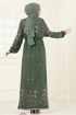 Dress 819OZN1046-MS Khaki - Thumbnail