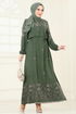 Dress 819OZN1046-MS Khaki - Thumbnail