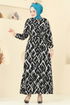 Dress 821OZN1046-MS Stone & Black - Thumbnail