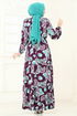 Dress 823OZN1046-MS Damson - Thumbnail