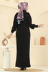 الفستان أسود 8341KL398-MS - Thumbnail