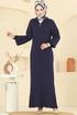 Dress 8341KL398-MS Navy Blue - Thumbnail