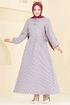 الفستان خمري 8343HBS856-MS - Thumbnail