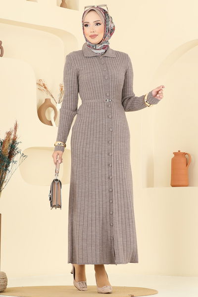 K.L. - الفستان بيج غامق 8361KL398-MS - 393529