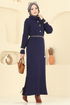 Dress 8362KL398-MS Navy Blue - Thumbnail