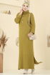 Dress 8362KL398-MS Oil Green - Thumbnail